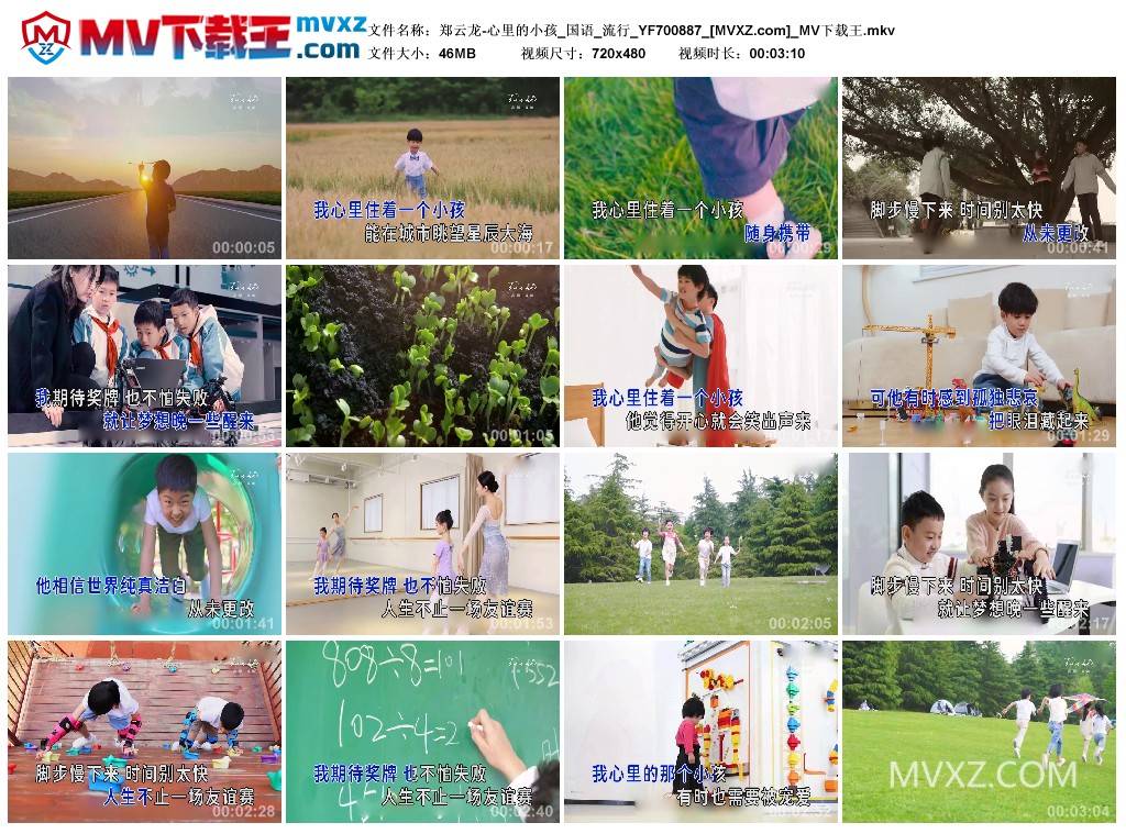 郑云龙-心里的小孩_国语_流行_YF700887